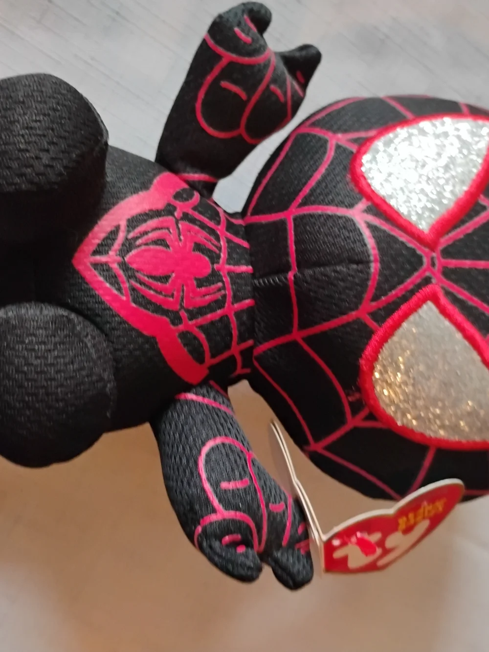Marvel Black and Pink Spider-Verse Plush - Glitter Eye Accents